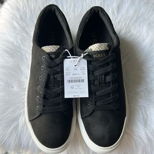 J. Crew Road Trip Faux-Suede Sneakers with Snake Trim | Size 7 - NWT